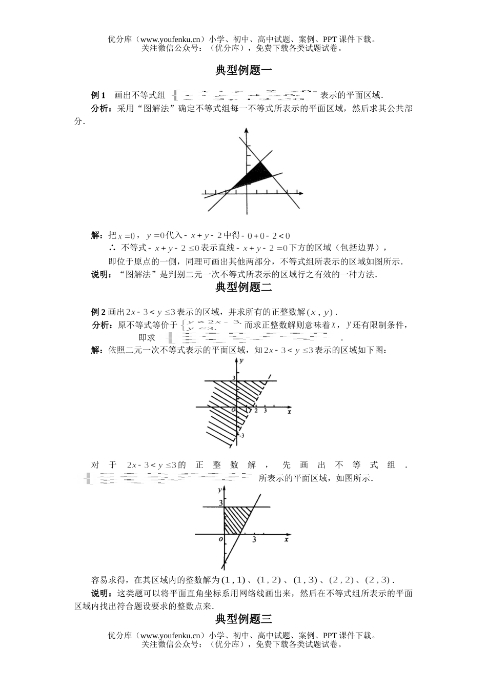 高中二年级数学简单线性规划测试卷_第1页