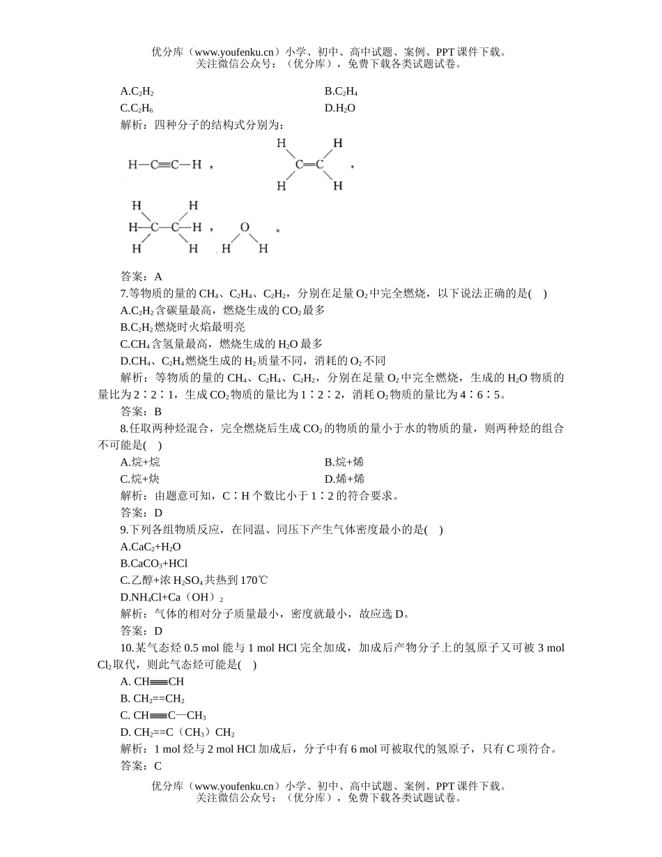 高中二年级化学素能培养3试卷_第2页