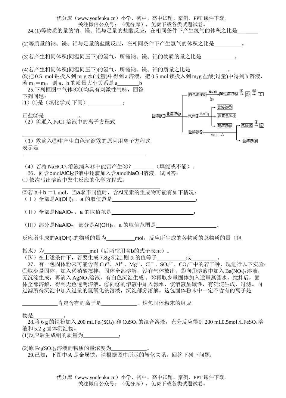 高中二年级化学高能力测7试卷_第3页