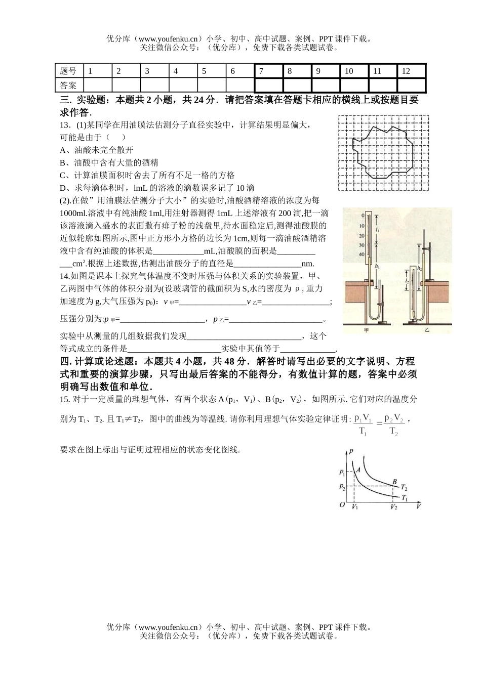 高中二年级物理下学期期中试卷_第2页