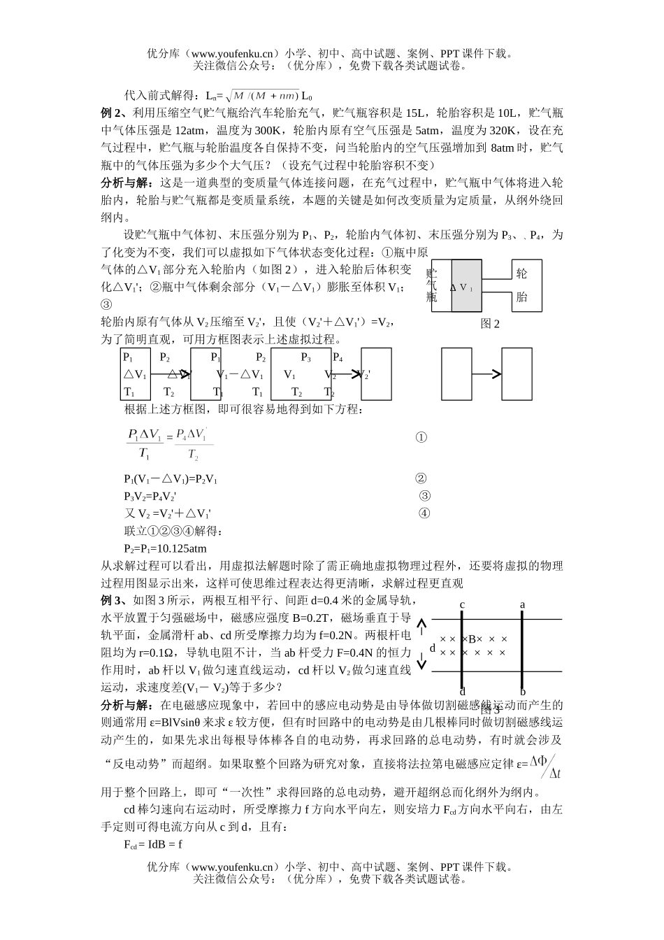 高中三年级物理典型例题解答(四)试卷_第2页