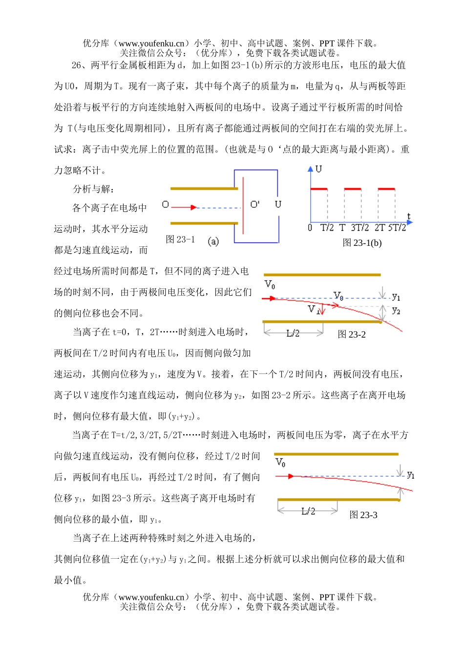 高中三年级物理典型例题集锦(三)试卷_第2页
