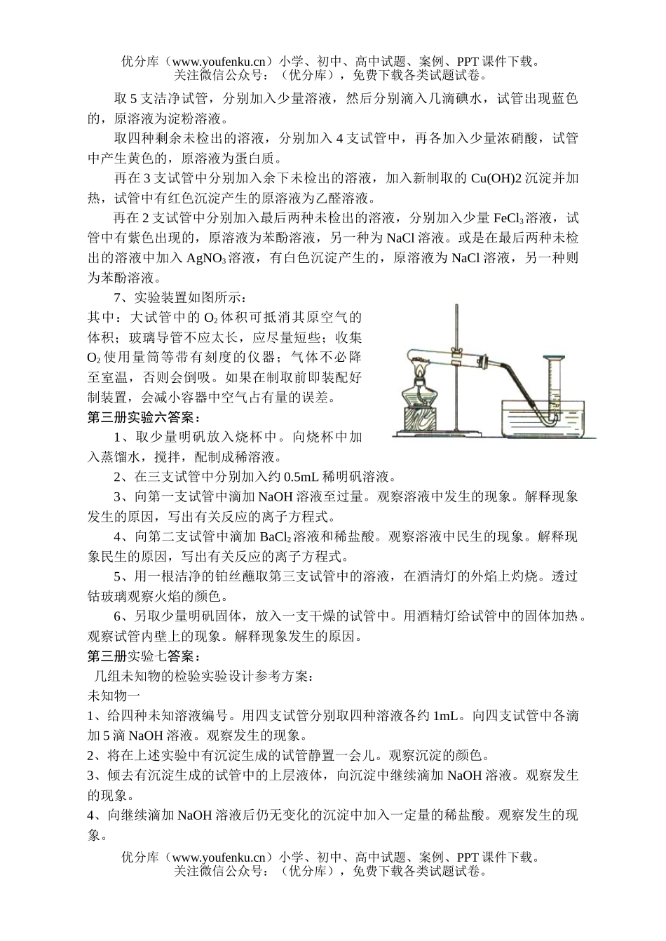高中三年级化学“入微”与“创新” 实验习题例解试卷_第3页