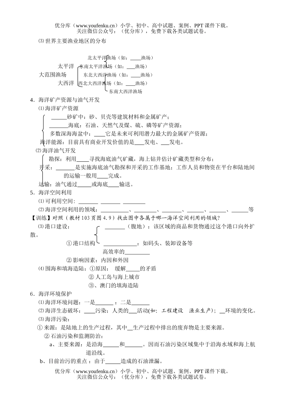 高中三年级地理会考总复习单元四试卷_第2页