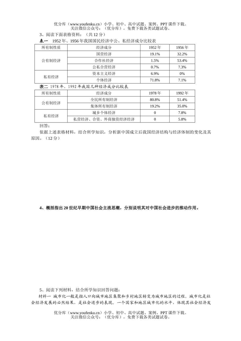 高中三年级政治最后冲刺训练试卷_第2页
