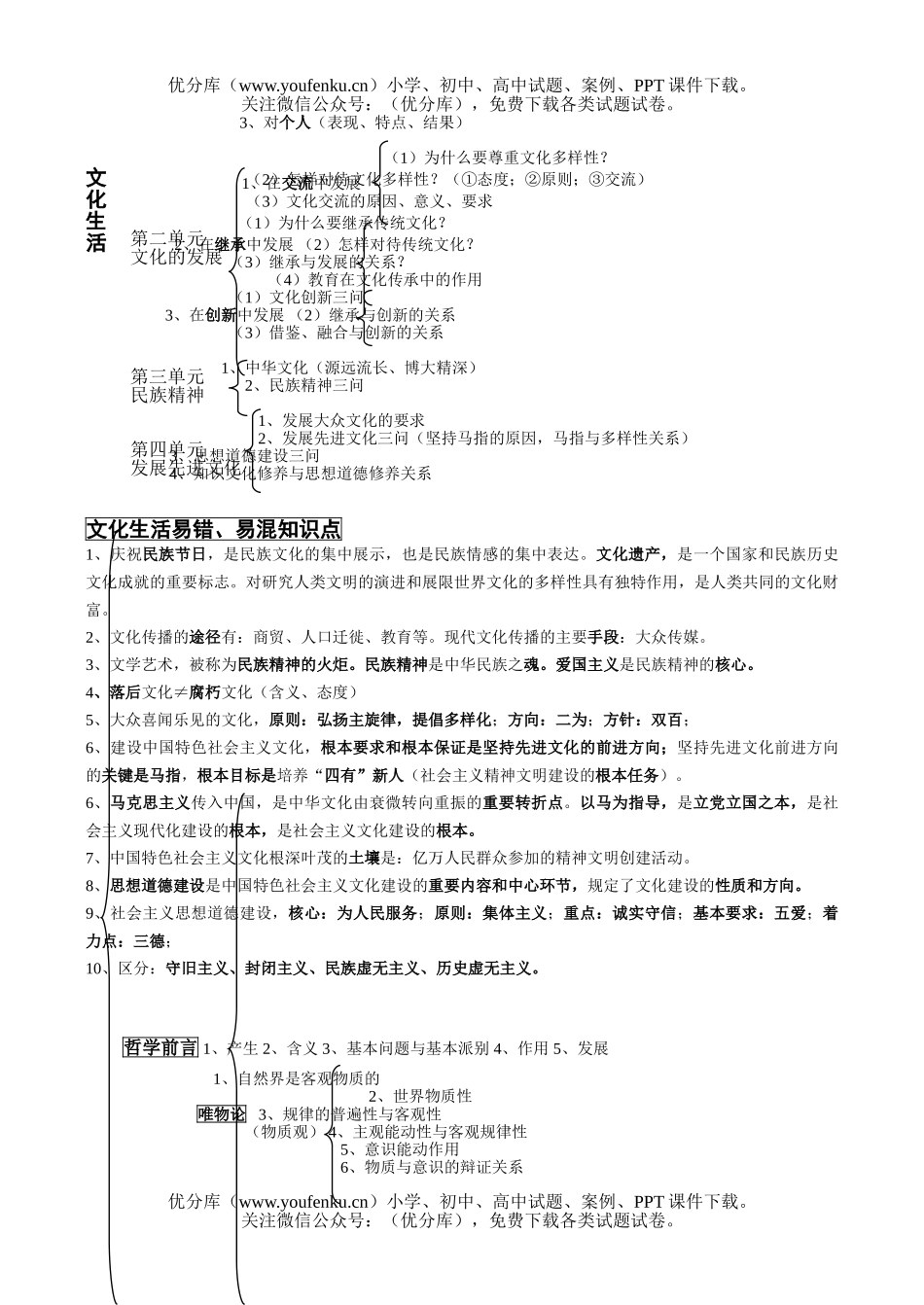 高中三年级政治08届考前辅导试卷_第3页