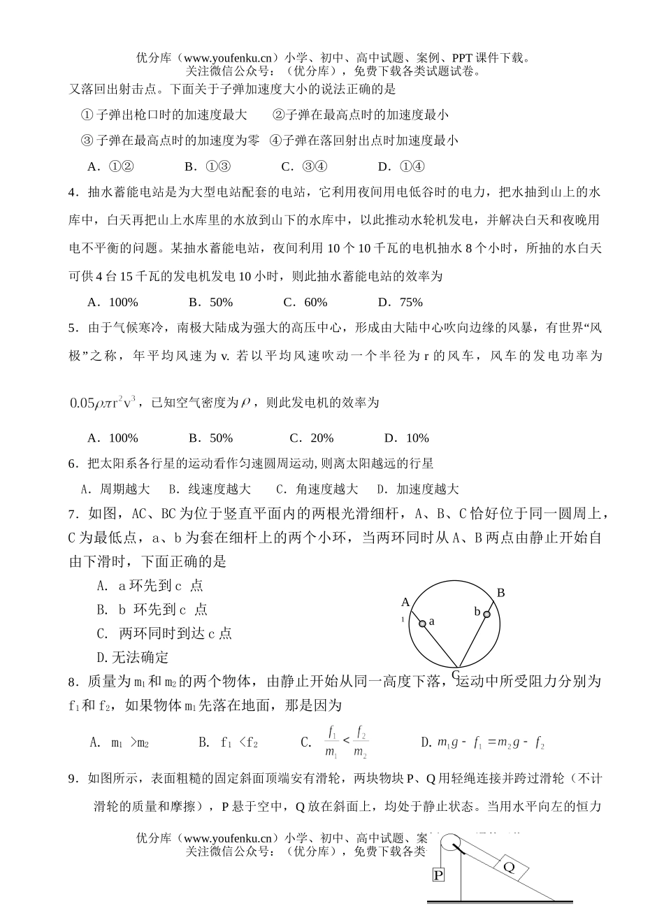 理科综合理科基础测试卷_第2页
