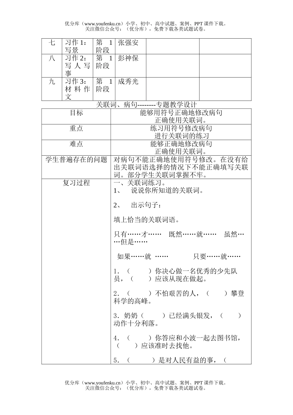 小学四年级语文人教版科第二学期复习计划试卷_第2页