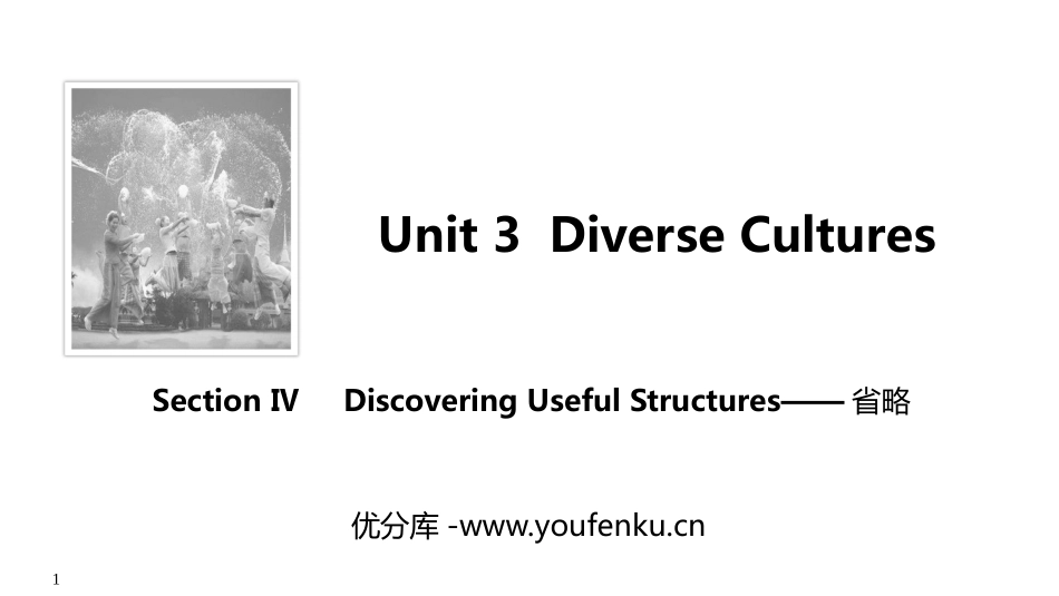 《Diverse Cultures》SectionⅣ PPT课件_第1页