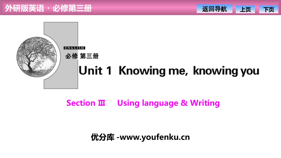 《Knowing me,knowing you》SectionⅢ PPT课件_第1页