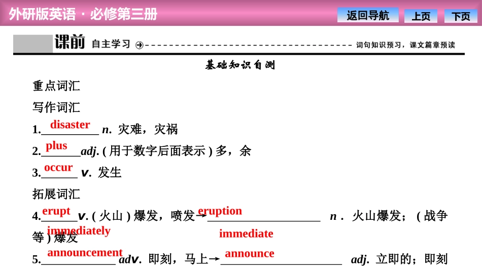 《Disaster and hope》SectionⅠ PPT课件_第3页