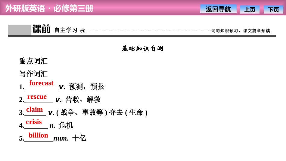 《Disaster and hope》SectionⅡ PPT课件_第3页