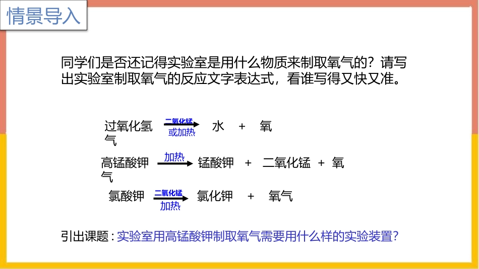 《氧气的实验室制取与性质》我们周围的空气PPT教学课件_第2页