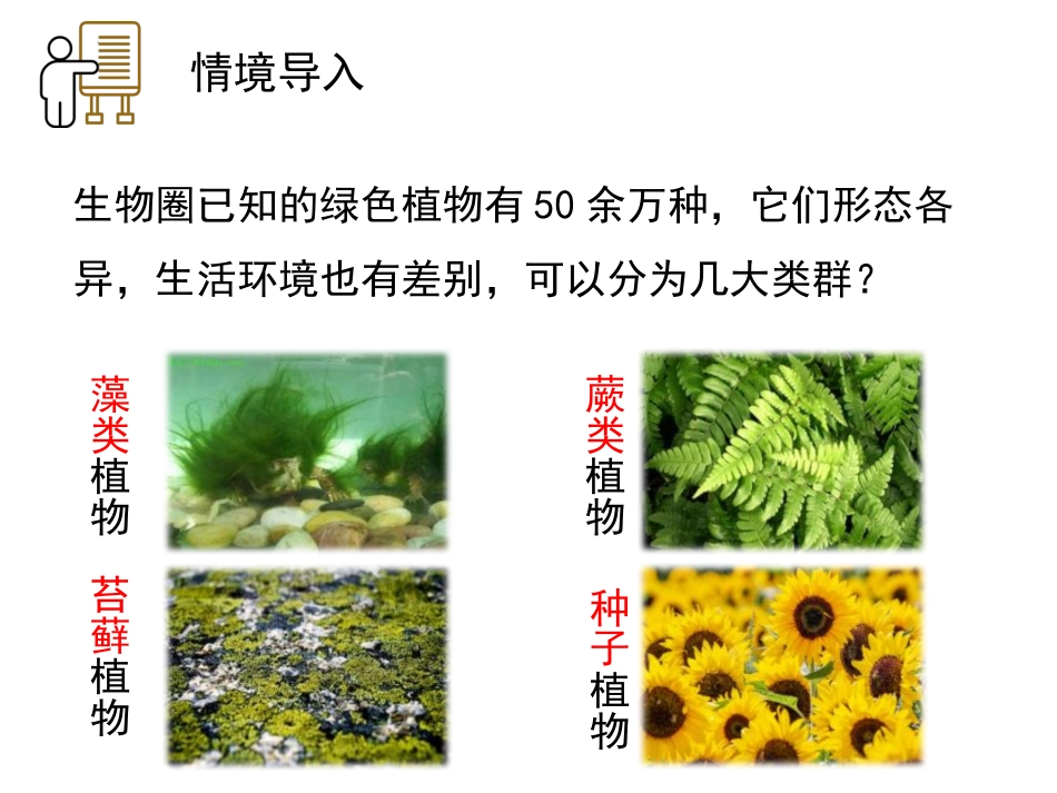 《藻类、苔藓和蕨类植物》PPT免费课件[人教版七年级生物]_第2页