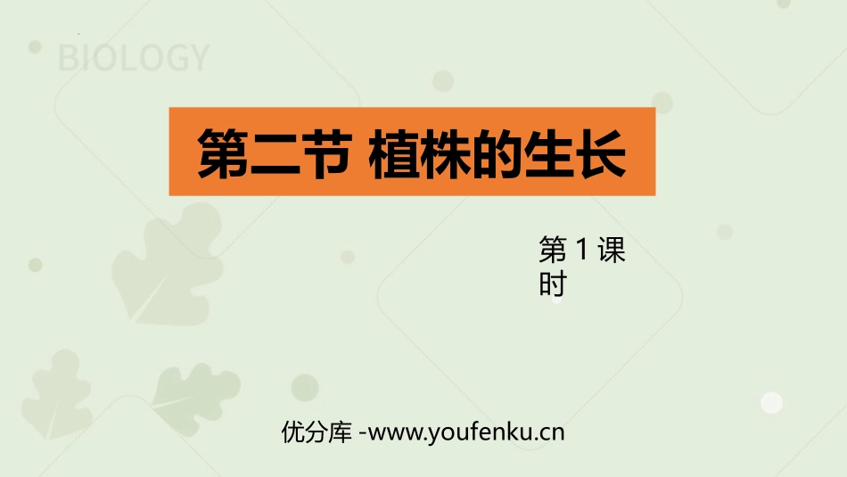《植株的生长》PPT教学课件(第1课时)[人教版七年级生物]_第1页