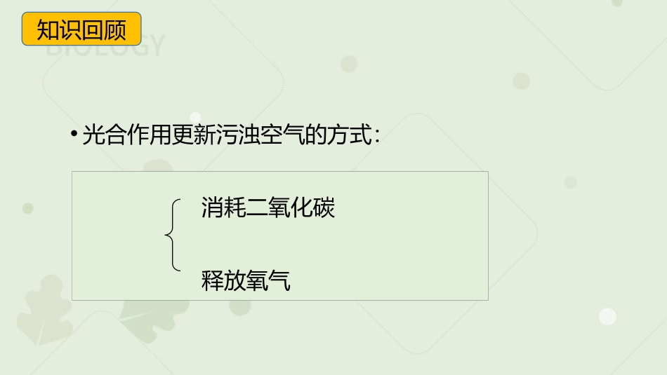 《光合作用吸收二氧化碳释放氧气》PPT教学课件(第2课时)_第3页