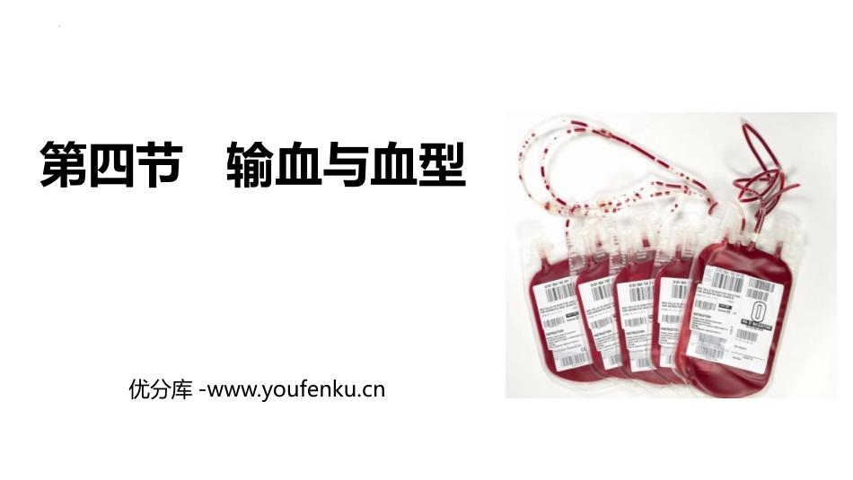 《输血与血型》PPT课件[人教版七年级生物下册]_第1页