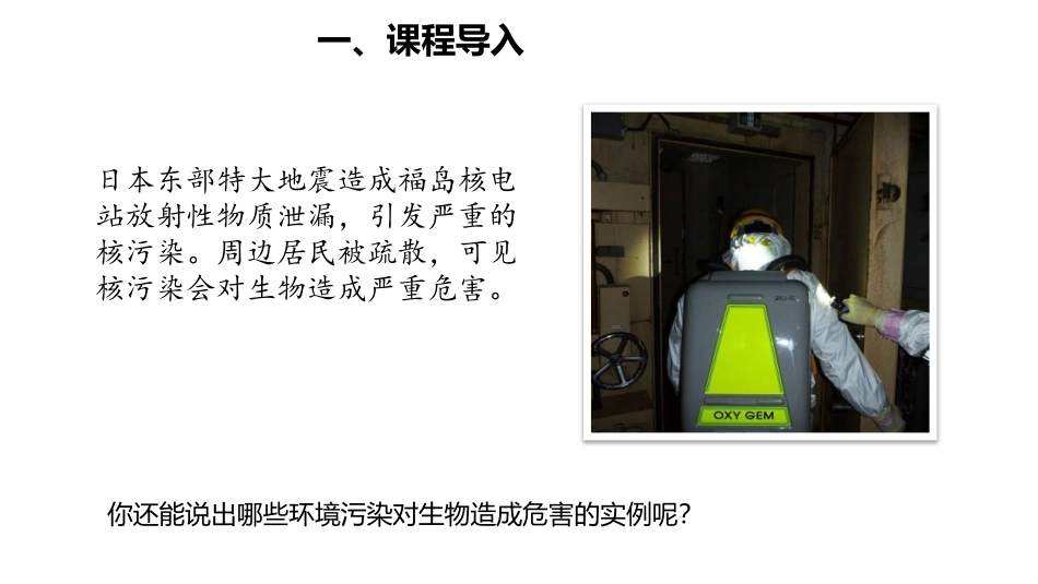 《探究环境污染对生物的影响》PPT课件[人教版七年级生物]_第2页
