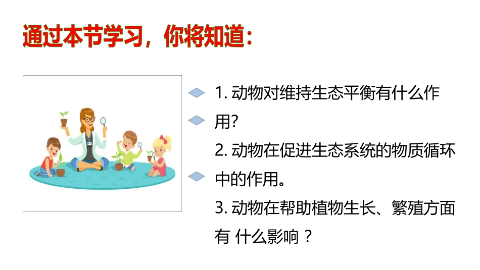 《动物在生物圈中的作用》PPT免费课件[人教版八年级生物]_第2页