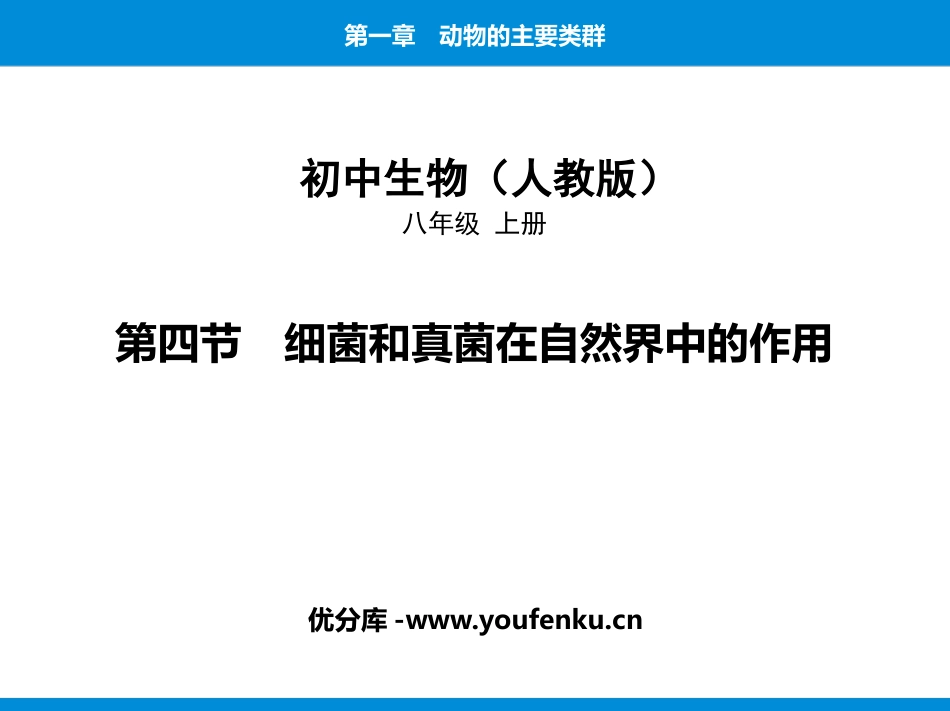 《细菌和真菌在自然界中的作用》PPT课件[人教版八年级生物]_第1页