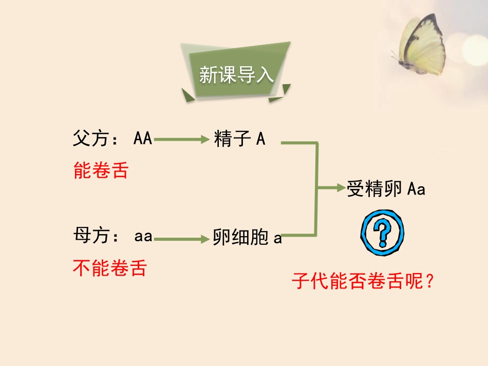 《基因的显性和隐性》PPT精品课件(第1课时)[人教版八年级生物]_第2页