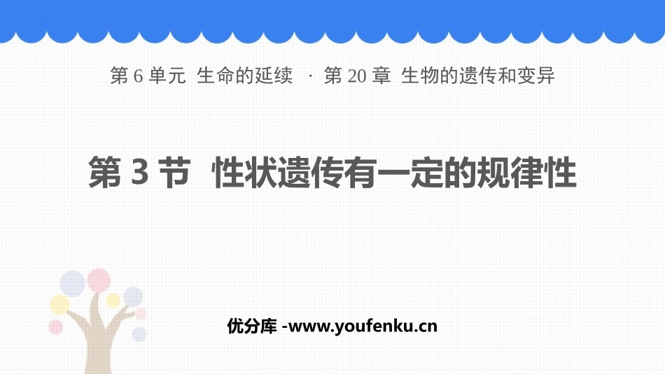 《性状遗传有一定的规律性》PPT免费课件[北师大版八年级生物]_第1页