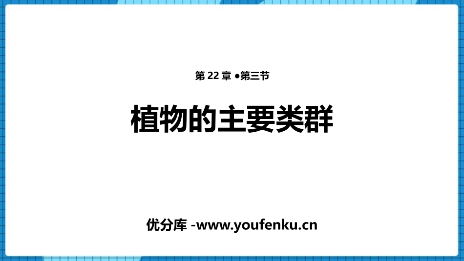 《植物的主要类群》PPT教学课件[北师大版八年级生物下册]_第1页