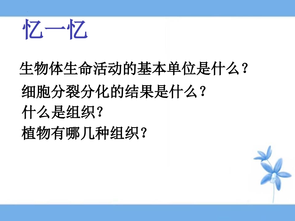 《多细胞生物体的组成》PPT免费课件[苏教版七年级生物上册]_第2页