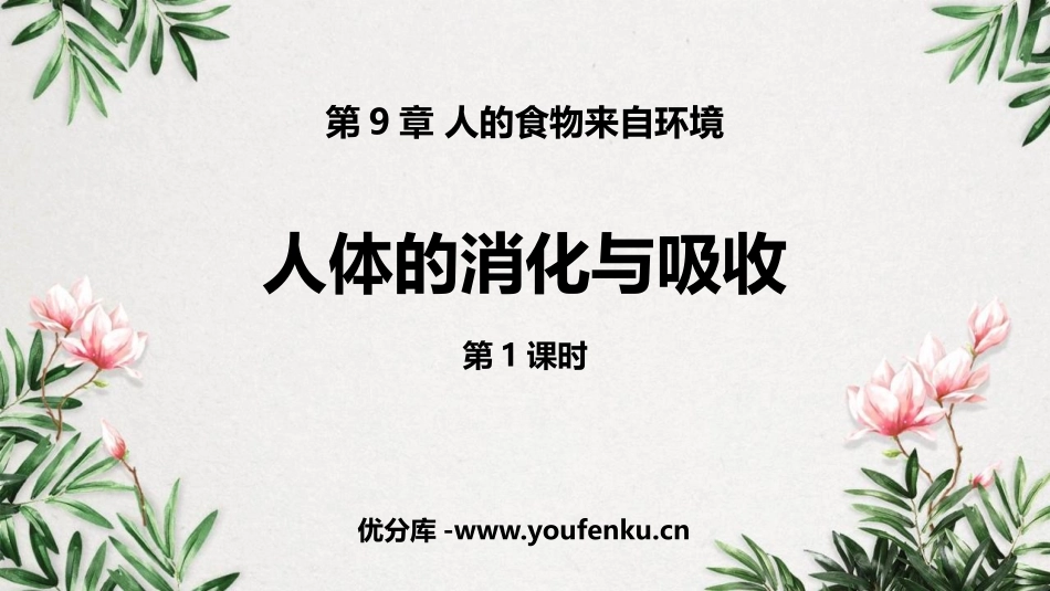 《人体的消化与吸收》PPT(第1课时)PPT课件_第1页