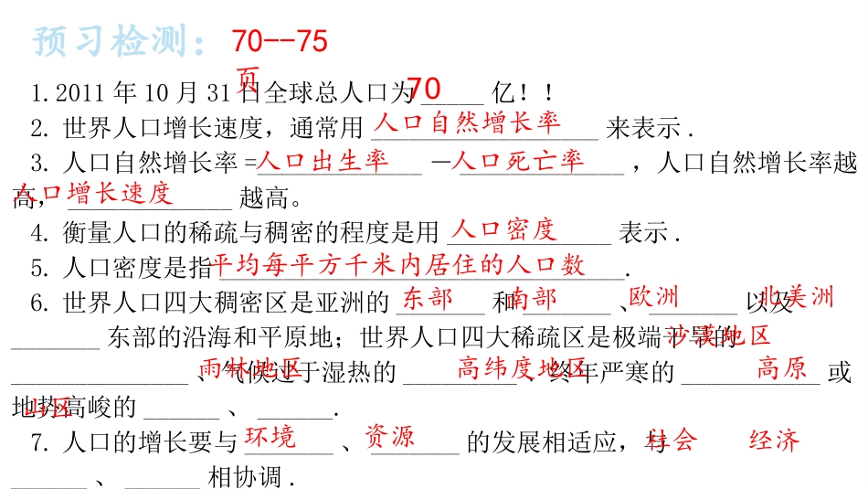 《人口与人种》居民与聚落PPT课件[人教版七年级地理上册]_第2页