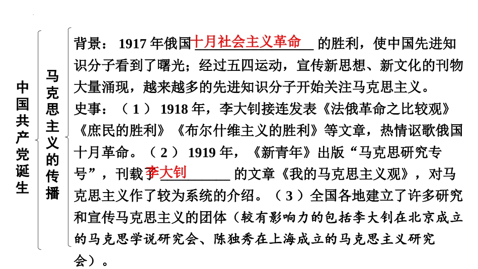 《中国XXX党诞生》PPT免费课件[部编版八年级历史上册]_第3页