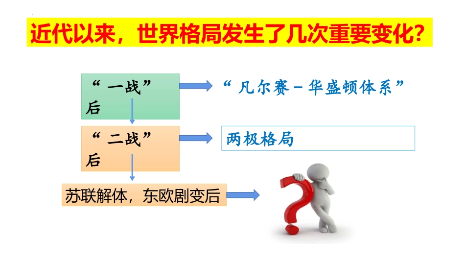 《冷战后的世界格局》PPT免费课件[部编版九年级历史下册]_第2页