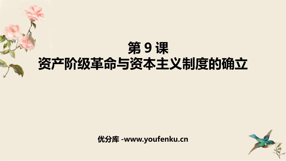 《资产阶级XXX与资本主义制度的确立》PPT免费课件_第1页