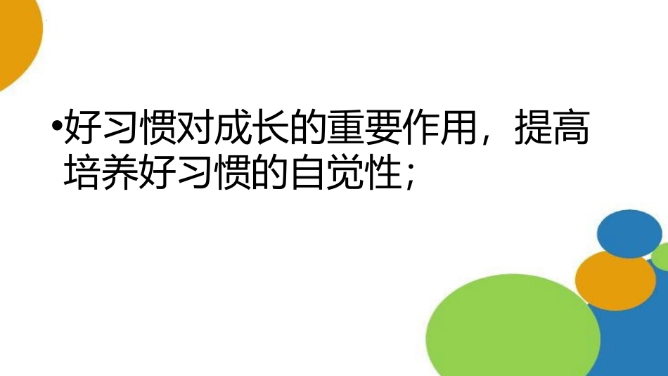 《好习惯成就完美人生》PPT班会课件[德育主题班会PPT]_第3页