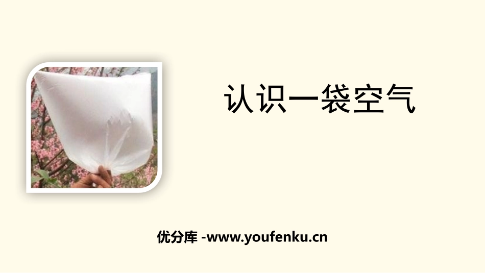《认识一袋空气》PPT精品课件[教科版一年级科学下册]_第1页