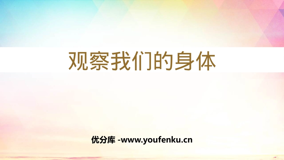 《观察我们的身体》PPT优秀课件[教科版二年级科学下册]_第1页