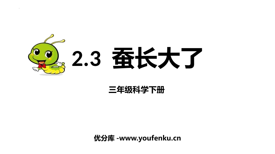 《蚕长大了》PPT课件[教科版三年级科学下册]_第1页