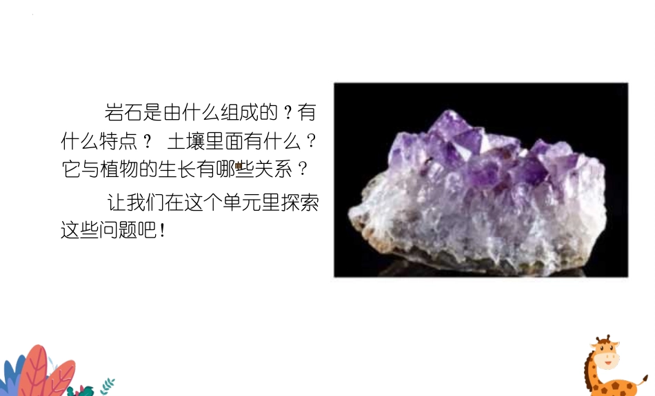 《岩石和土壤的故事》PPT课件[教科版四年级科学下册]_第2页