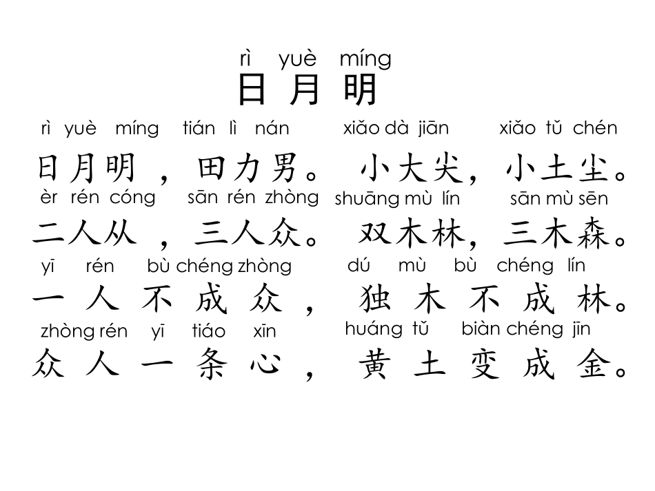 《日月明》PPT免费教学课件[部编版一年级语文上册]_第3页