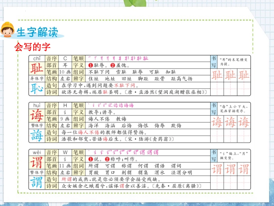 《古人谈读书》PPT优质课件[部编版五年级语文上册]_第3页