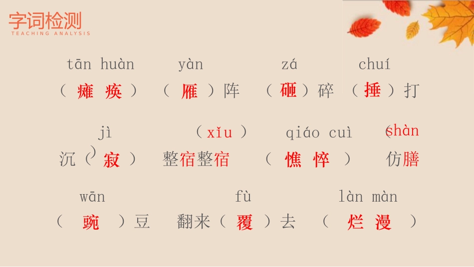 《秋天的怀念》PPT优质课文课件[部编版七年级语文上册]_第3页