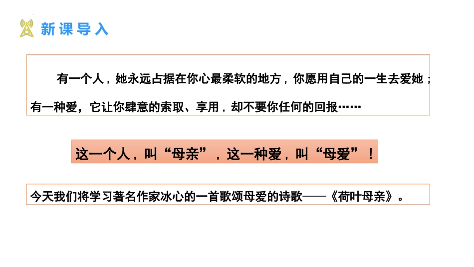 《荷叶·母亲》PPT优质课件[部编版七年级语文上册]_第3页