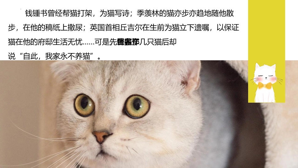 《猫》PPT免费课文课件[部编版七年级语文上册]_第2页