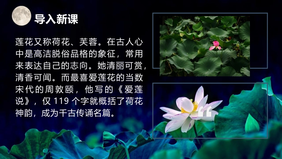 《爱莲说》PPT优秀课件[部编版七年级语文下册]_第2页