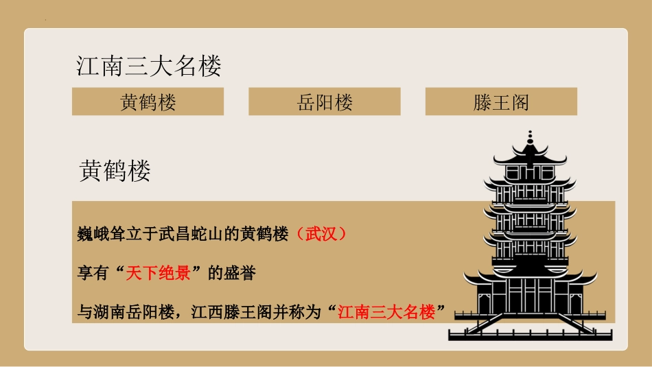 《黄鹤楼》PPT免费课件[部编版八年级语文上册]_第3页