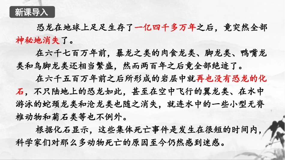 《恐龙无处不在》PPT课件[部编版八年级语文下册]_第3页