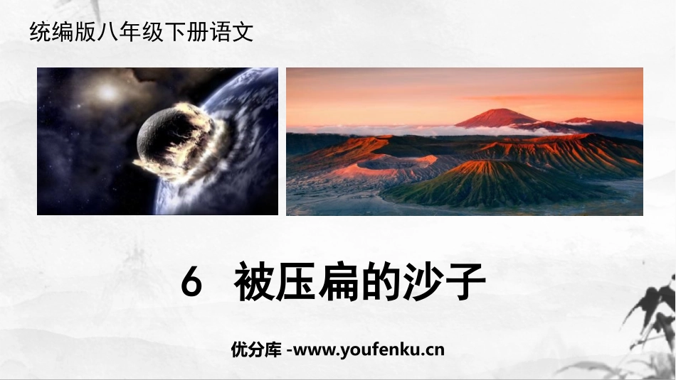 《被压扁的沙子》PPT课件[部编版八年级语文下册]_第1页