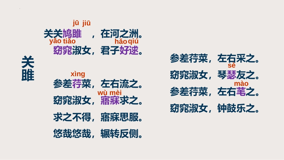 《关雎》PPT优质教学课件[部编版八年级语文下册]_第2页