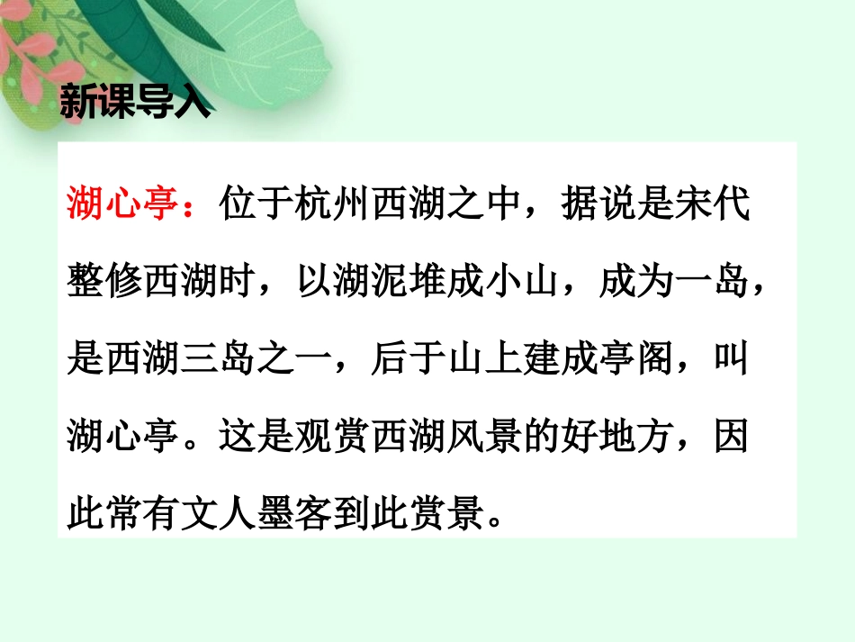 《湖心亭看雪》PPT免费优质课件[部编版九年级语文上册]_第2页