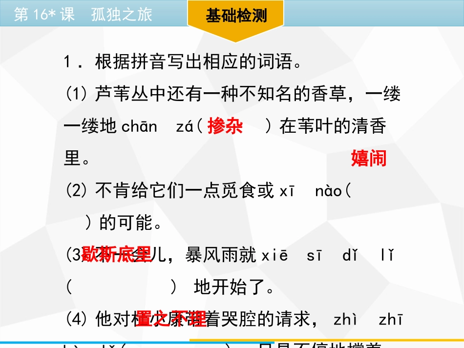 《孤独之旅》PPT优秀课件[部编版九年级语文上册]_第3页